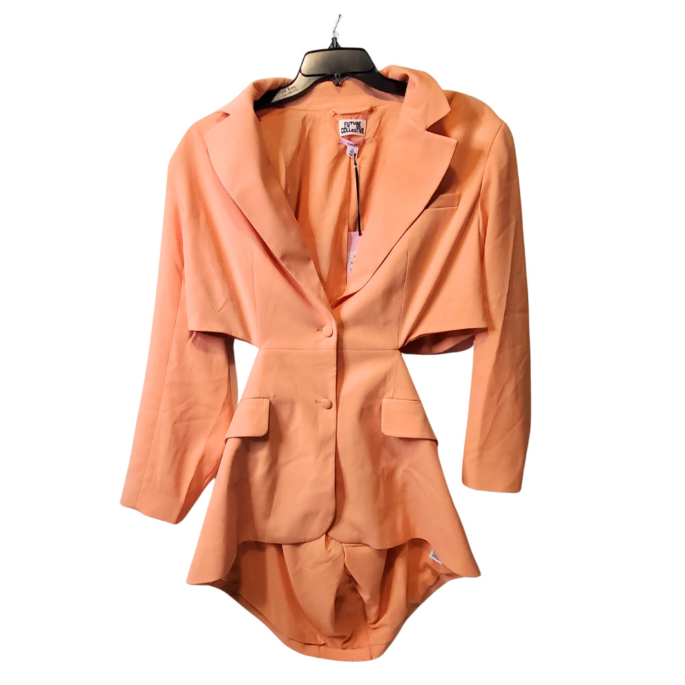 Peach Womens Cut Out Blazer Future Collective